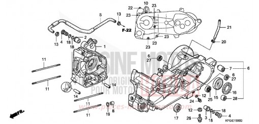 CARTER MOTEUR FES2501 de 2001